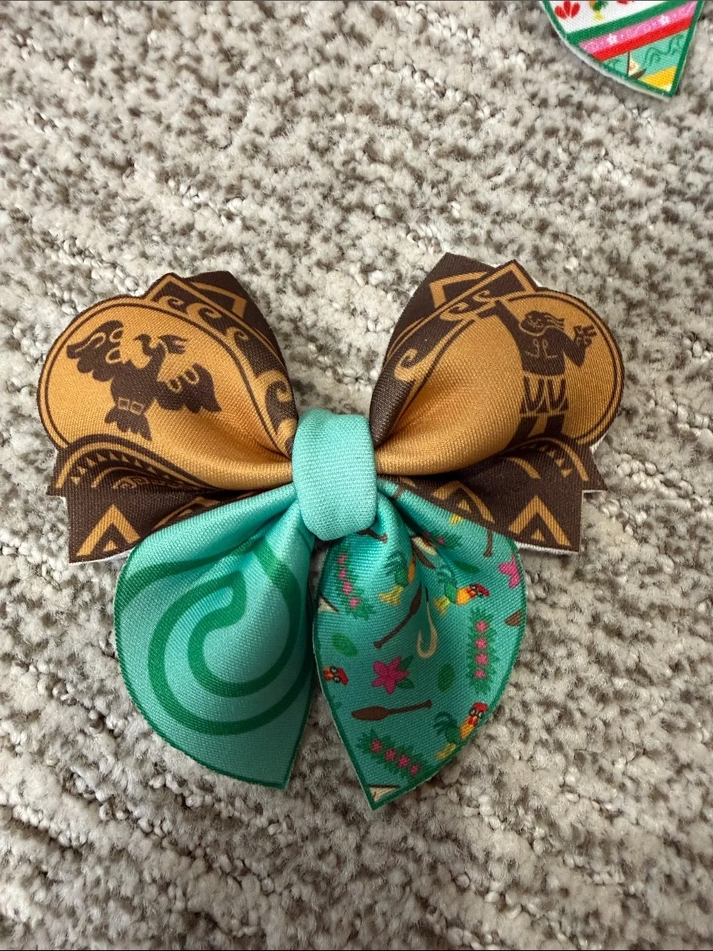 Handmade Moana Hair Bows - Pack of 3